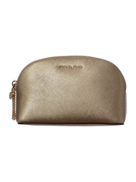 michael kors gold cosmetic bag|Michael Kors accessories for handbags.